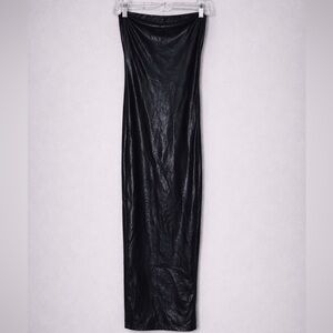 Naked Wardrobe Black midi Tube dress